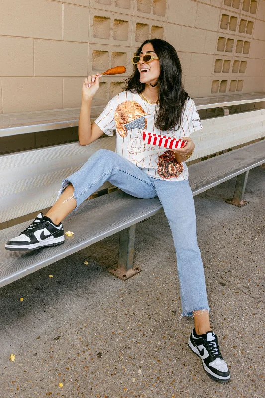 Orange Batter Up Tee