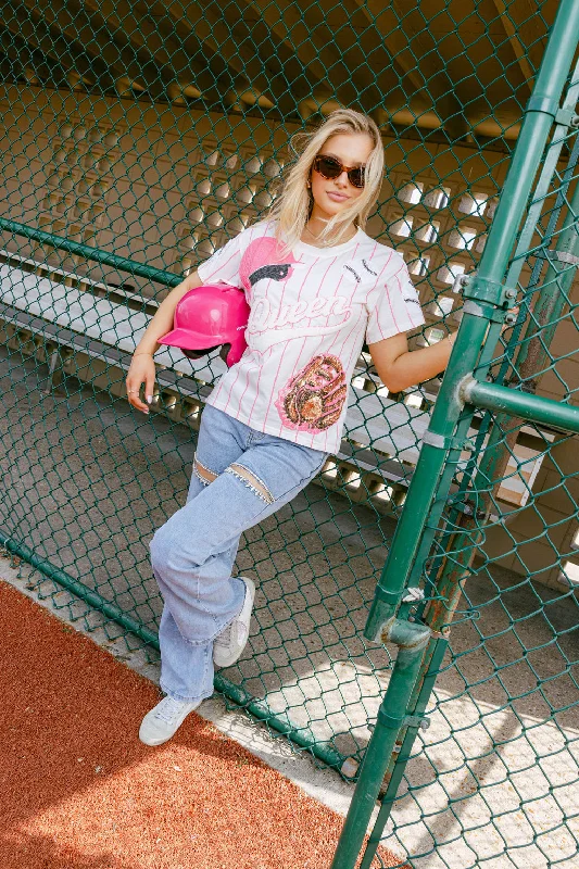 Pink Batter Up Tee