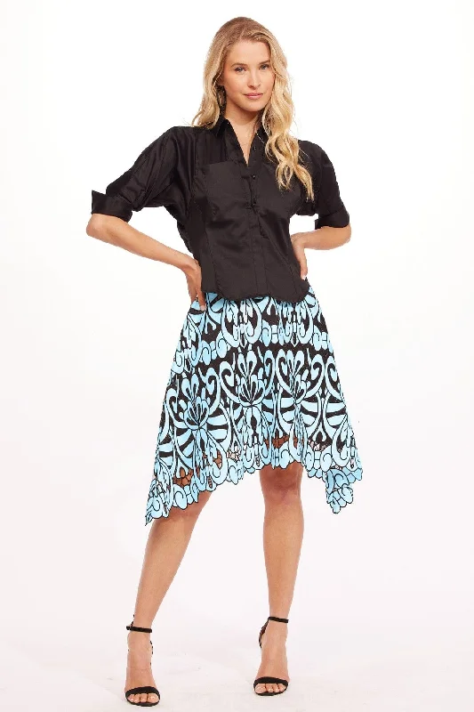 Gamine Skirt - Hacienda Blue