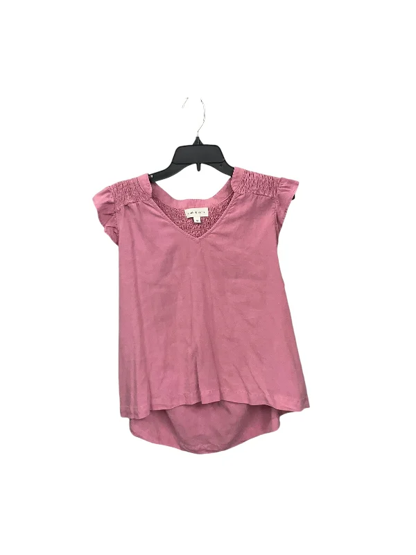 Top Sleeveless Basic By Cloth & Stone In Pink, Size: M