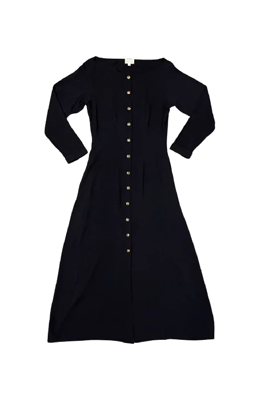 Bhodie Dress in Black Challis