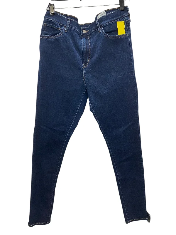 Jeans Skinny By Levis In Blue Denim, Size: 14