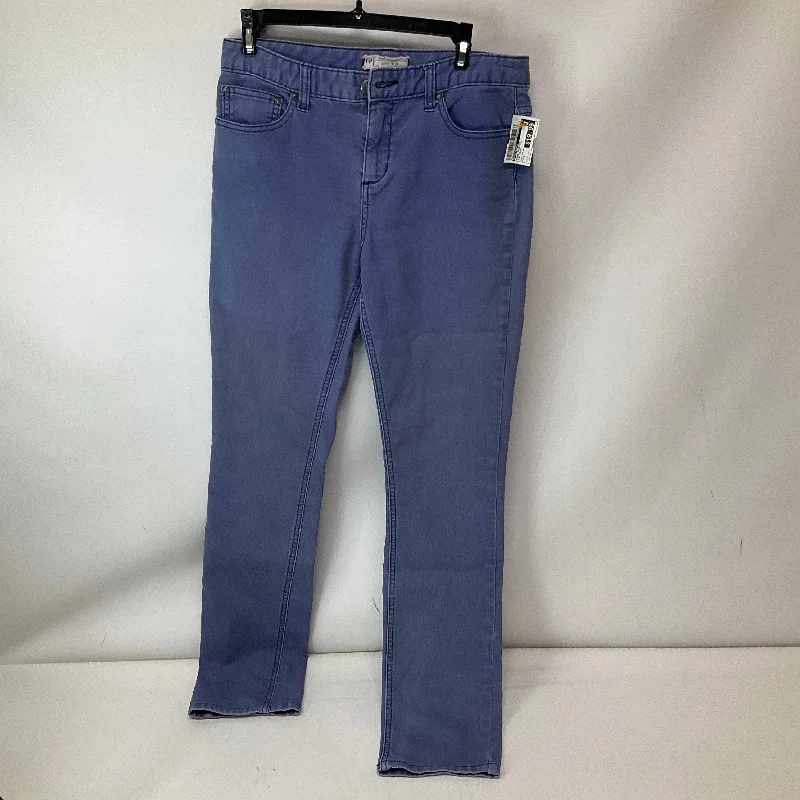 Jeans Straight By Free People In Blue Denim, Size: 6