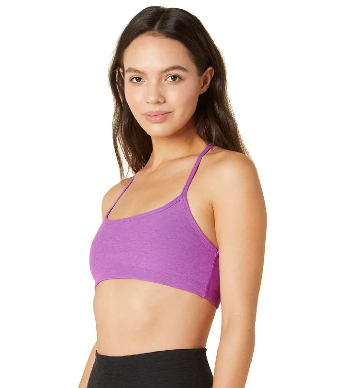 Beyond Yoga Spacedye Slim Racerback Yoga Sports Bra Bright Iris Heather