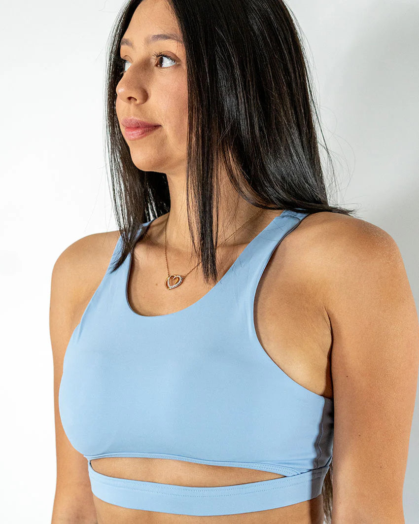 Iron Pulse Stratos Double Strap Bra (Blue) *FINAL SALE*