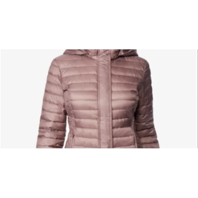 32 Degrees Women's Packable Hooded Puffer Coat Pink Size X-Large