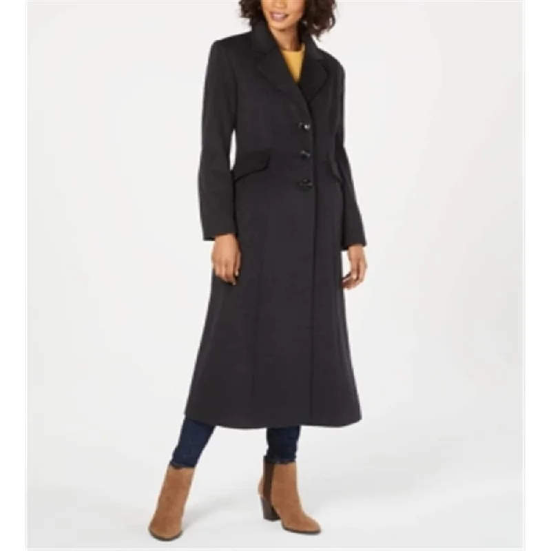 Forecaster Women's Notched Collar Maxi Walker Coat Black Size 2