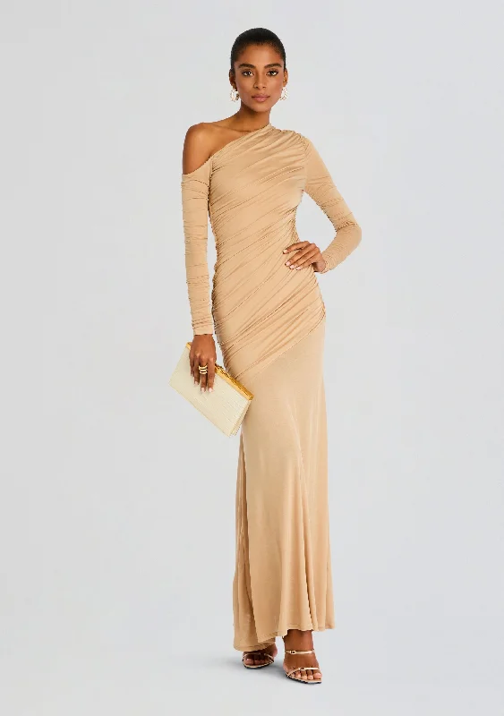 Persephone Ruched Maxi Dress