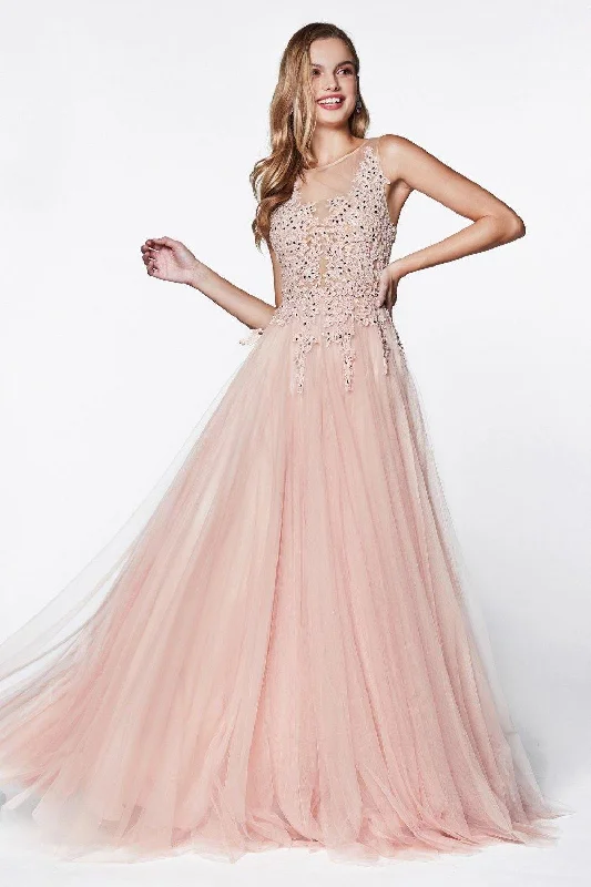 Cinderella Divine CJ501 Sleeveless Long Gown Evening Dress