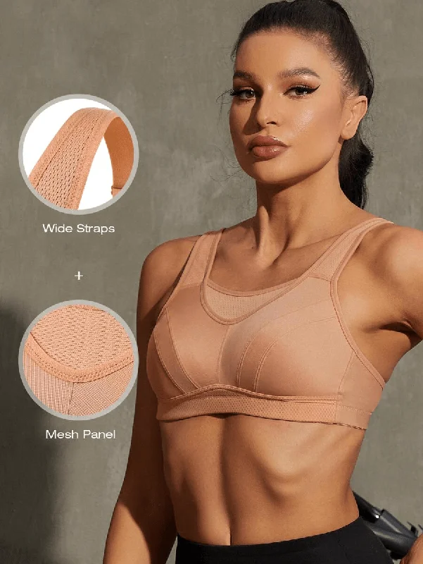 High Impact Large Bust Full Coverage Workout Bras orange