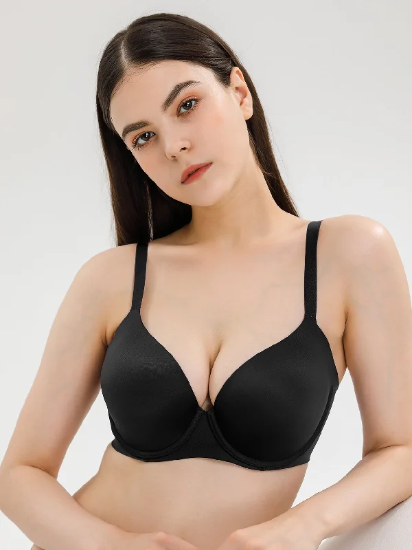 Full Figure Bra Smoothing Seamless Bra Black