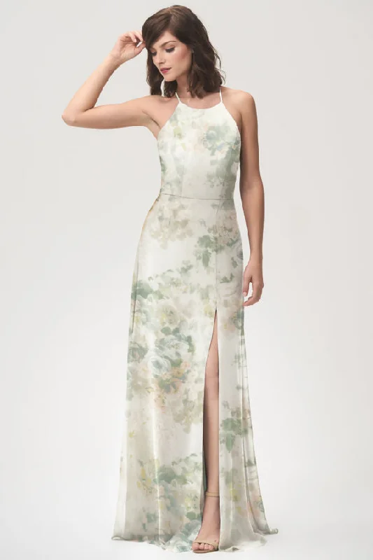 Jenny Yoo Long Bridesmaid Dress Kayla Print